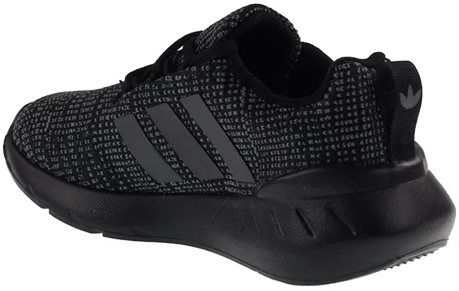 Adidas Originals Kids Trainers Swift Run 22 Black Grey Cloud White