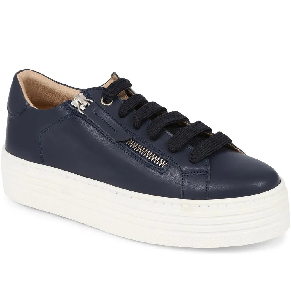 Amaliada Leather Platform Trainers - AMALIADA / 325 316