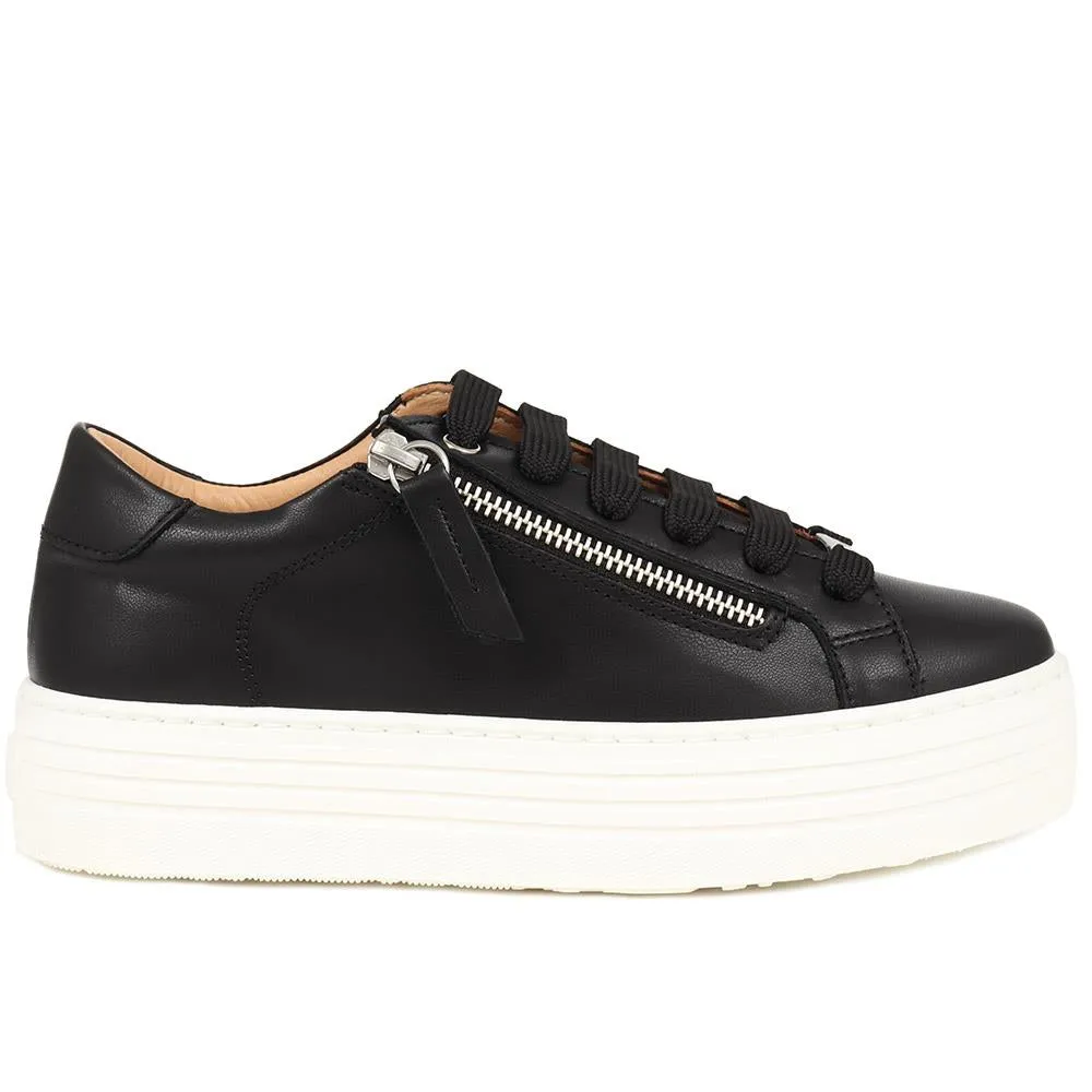 Amaliada Leather Platform Trainers - AMALIADA / 325 316