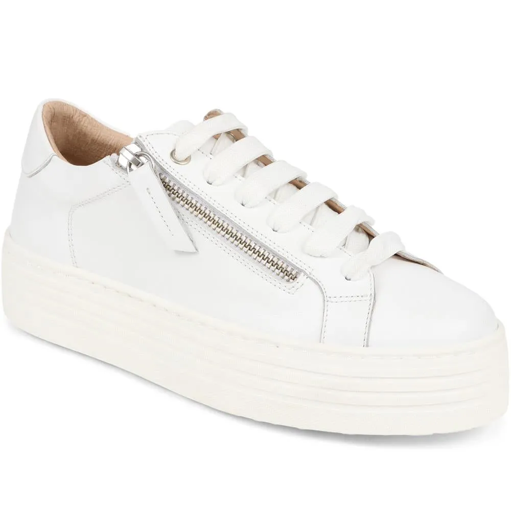 Amaliada Leather Platform Trainers - AMALIADA / 325 316