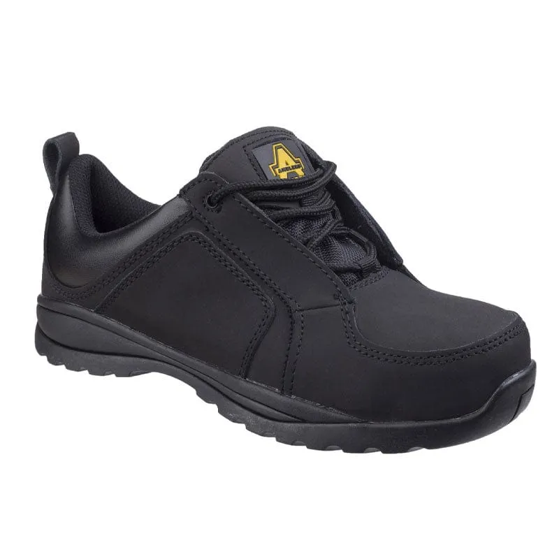 Amblers Ladies S1P SRC Black Safety Trainer FS59C