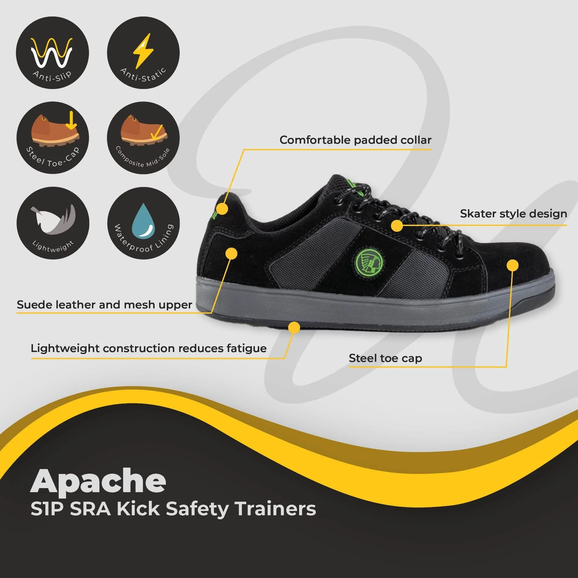 Apache Kick Safety Trainers S1P SRA