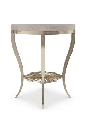 Art Deco Silver Accent Table | Caracole Plié