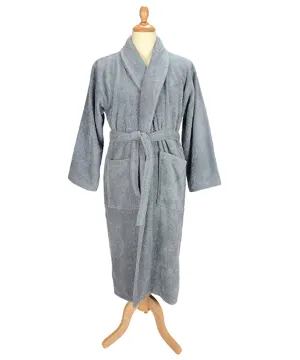 ARTG® Bath robe with shawl collar | Anthracite Grey