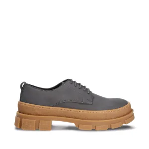 Arum Grey Chunky Derby Vegan Shoes