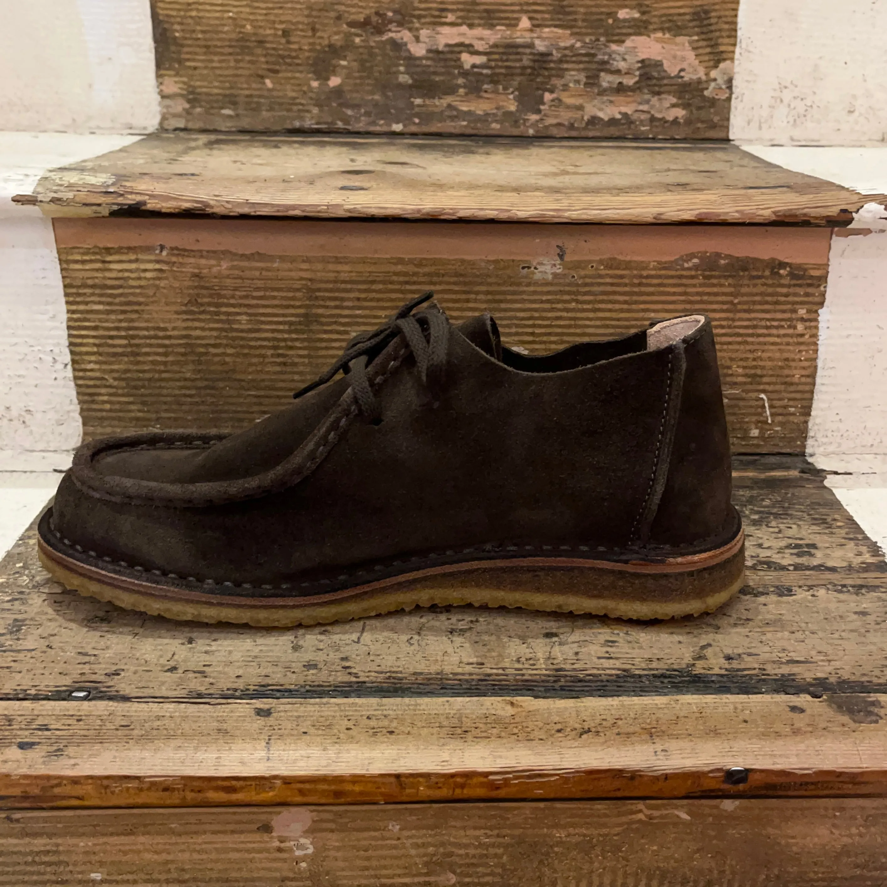 Astorflex - Beenflex Shoe - Dark Chestnut Suede - Crepe Sole