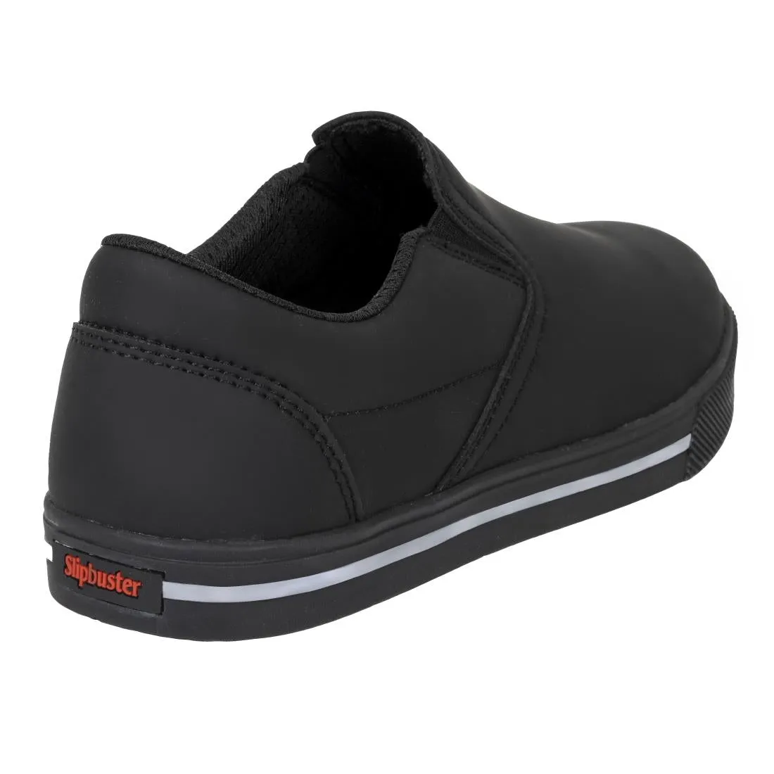 BA062-40 Slipbuster Recycled Microfibre Slip-on Shoe Matte Black 40