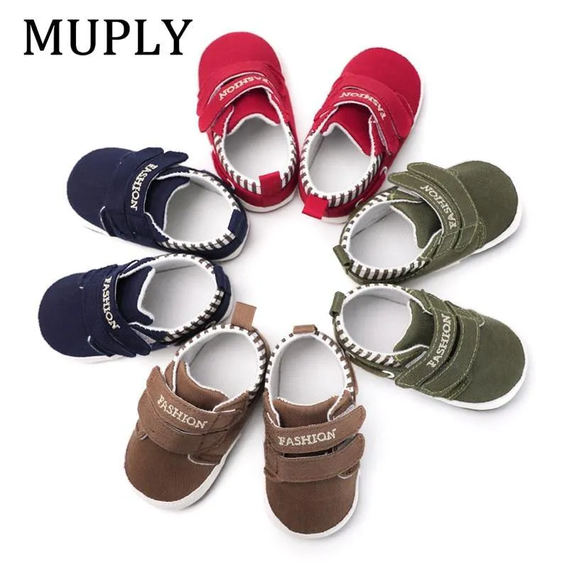 Baby Boy Girl Shoes Sole Soft Canvas Solid Footwear Shoes