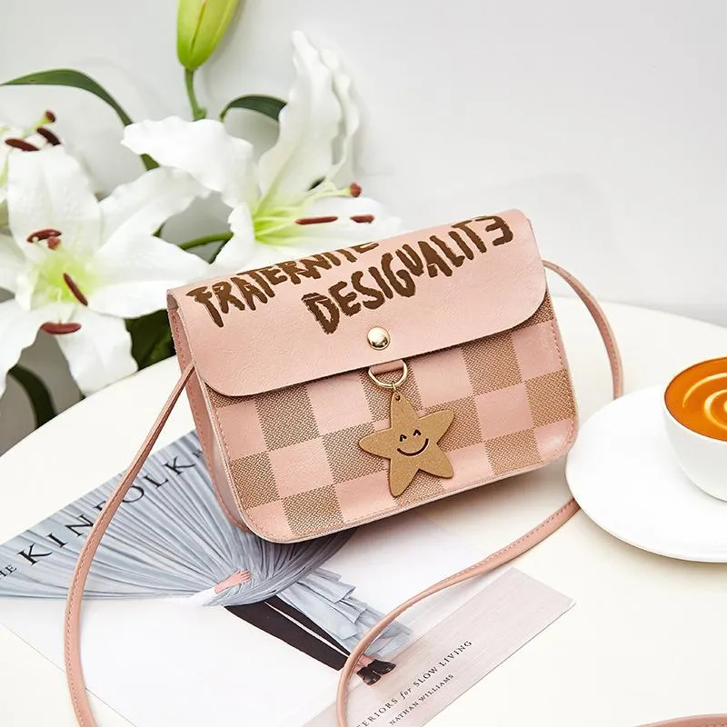 Bags for women 2024 new Korean style women's bags fashion trend star charm women's shoulder bag crossbody mobile phone bag