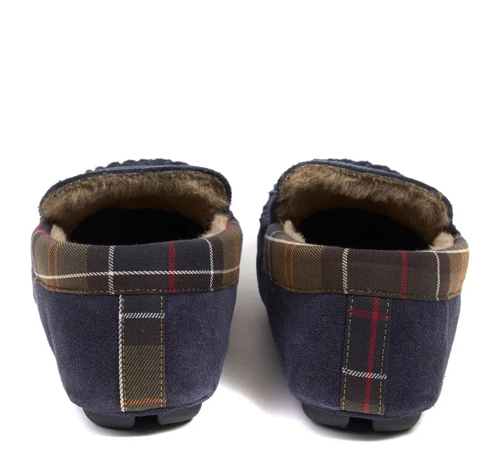 Barbour - Max Slippers, Navy Suede