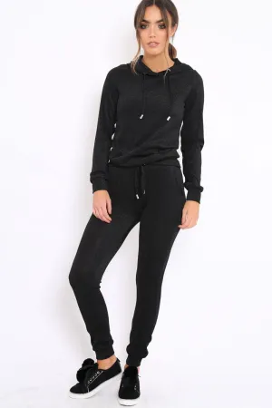 Black Metallic Tracksuit - Sinead