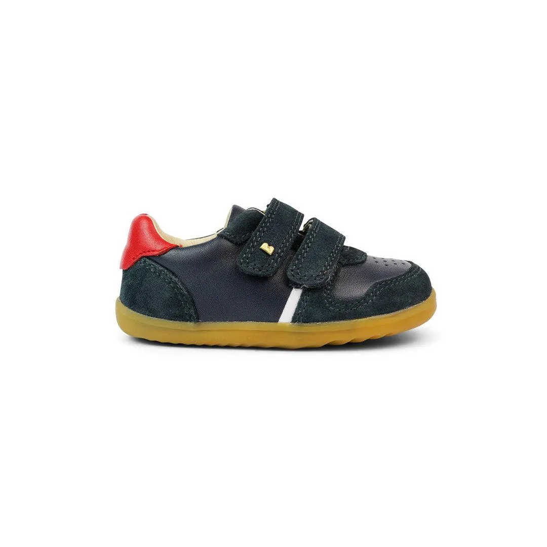 Bobux Step Up Riley Trainers - Navy   Red