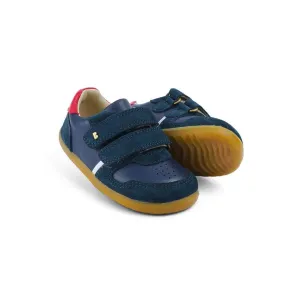 Bobux Step Up Riley Trainers - Navy   Red