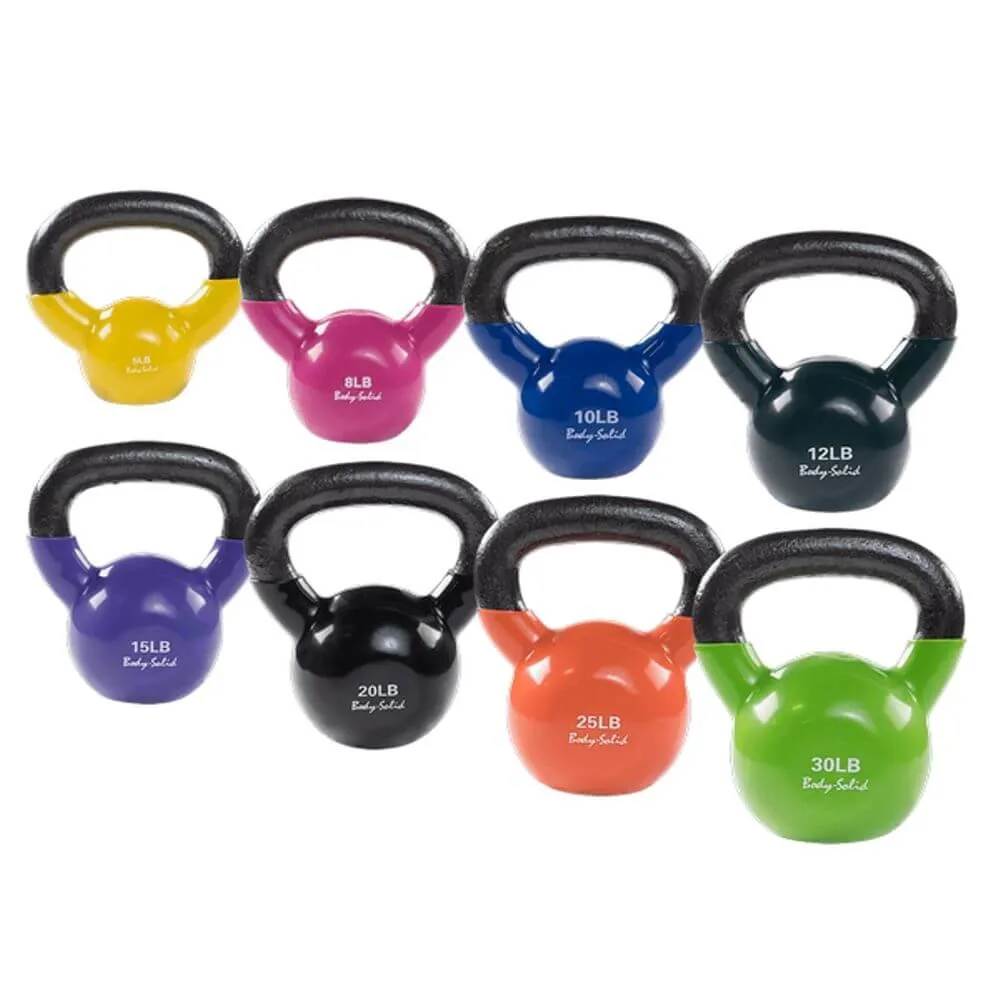 Body-Solid Vinyl Coated Kettlebell Sets KBVS