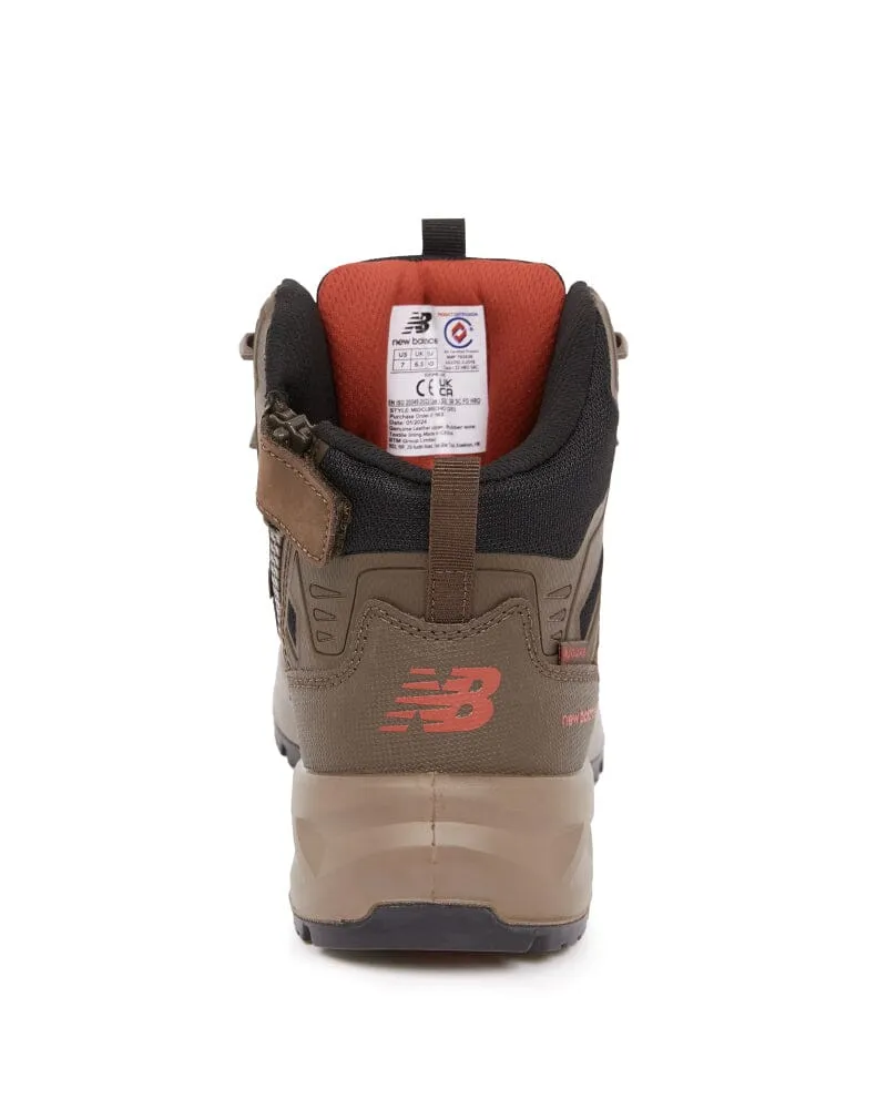 Calibre Zip Side Safety Boot - Chocolate