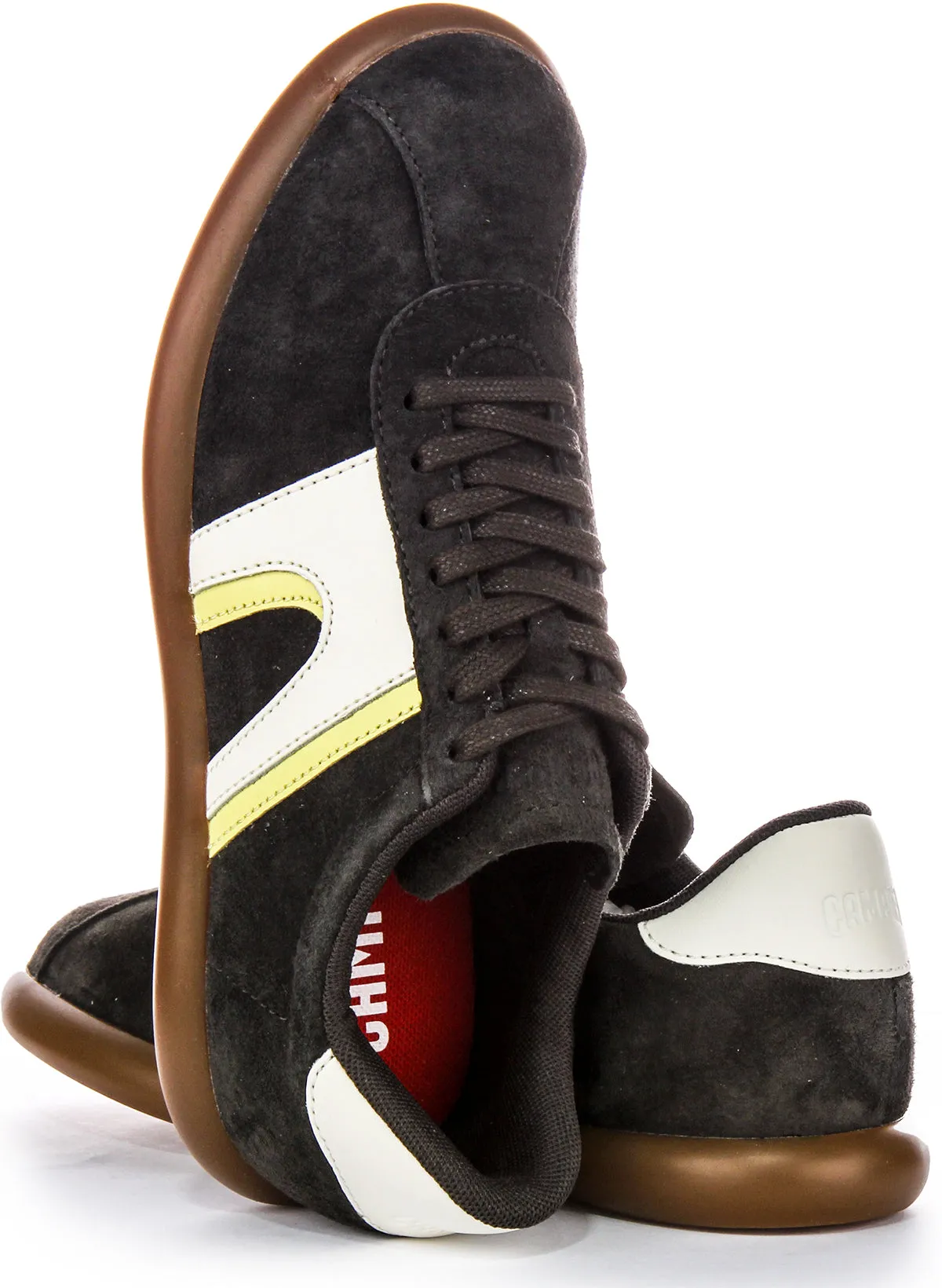 Camper Pelotas Soller In Grey White Trainers