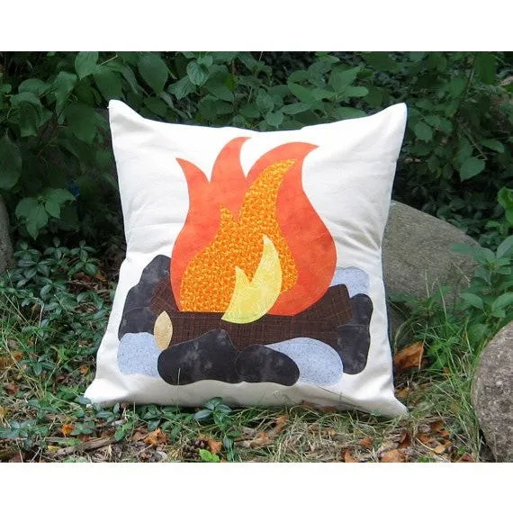 Campfire Pillow Cover Sewing Pattern and Play Outside Pillow Cover Sewing Pattern