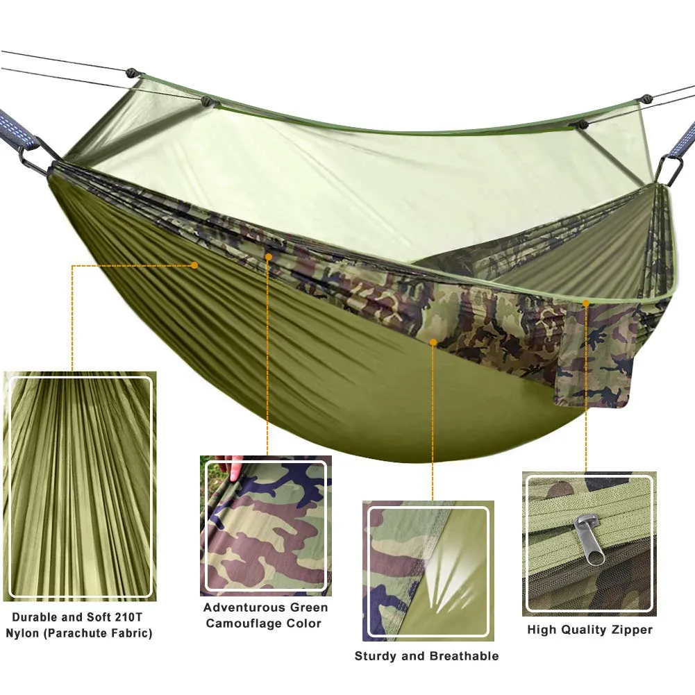 Camping Hammock with Mosquito Net - Hieha