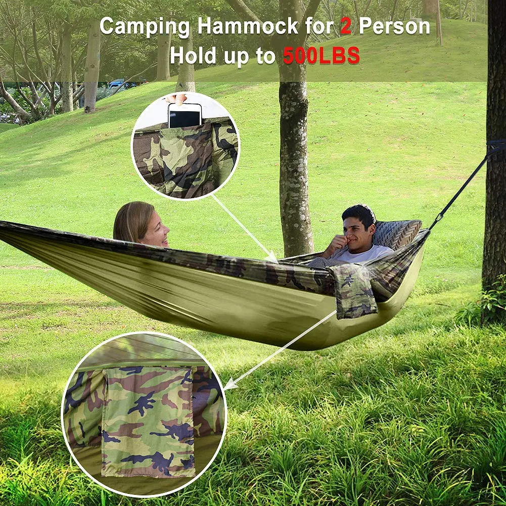 Camping Hammock with Mosquito Net - Hieha