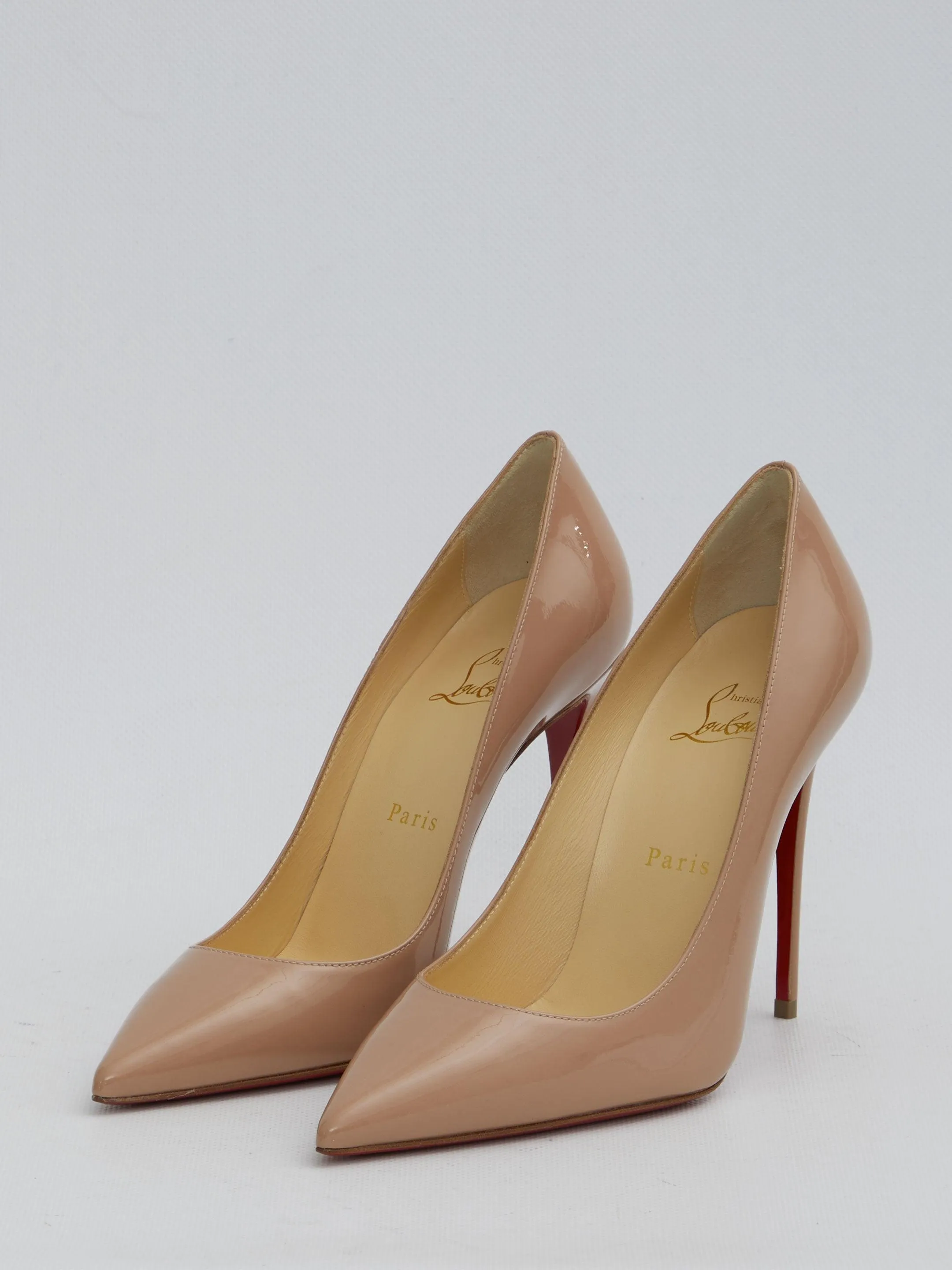 Christian Louboutin Kate 100 Nude Pumps