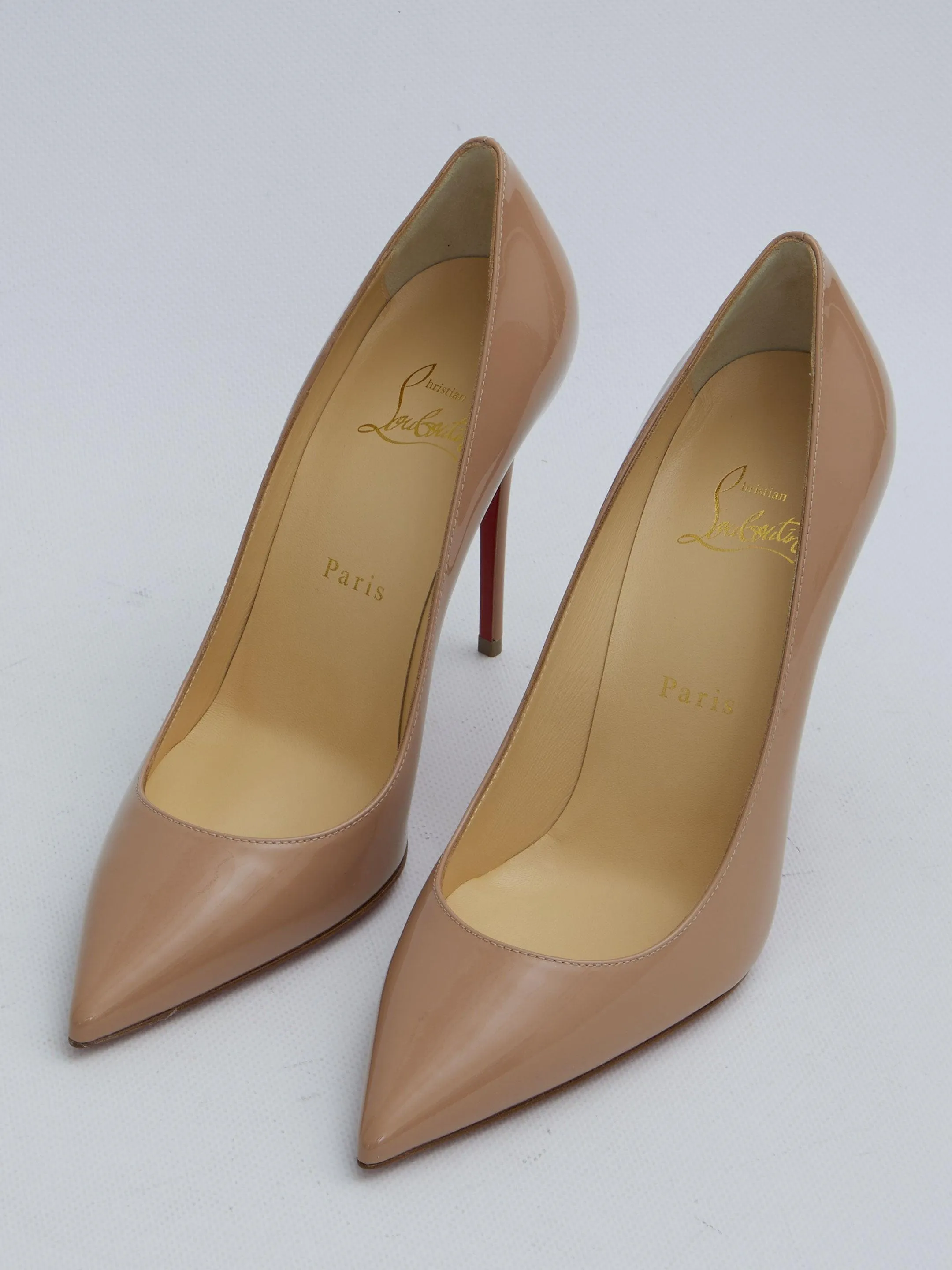 Christian Louboutin Kate 100 Nude Pumps