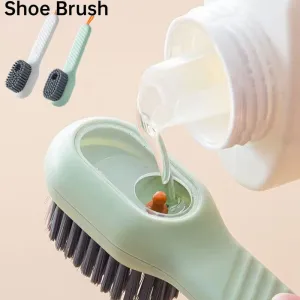 Cleaning Brush Soft Bristled Liquid Shoe Brush Long Handle Brush Clothes Brush Shoe Clothing Board Brush Household Cleaning Tool