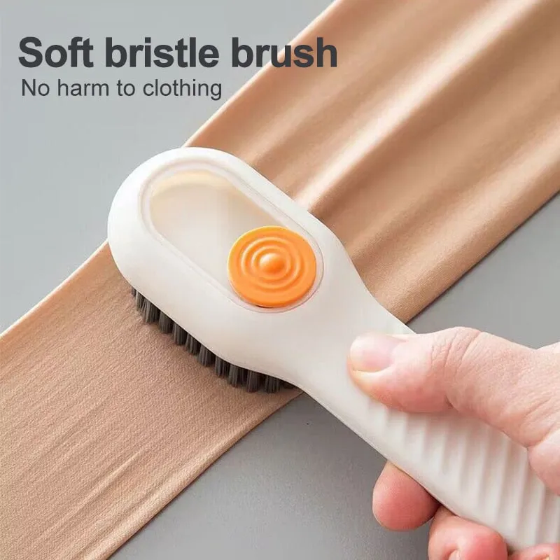 Cleaning Brush Soft Bristled Liquid Shoe Brush Long Handle Brush Clothes Brush Shoe Clothing Board Brush Household Cleaning Tool