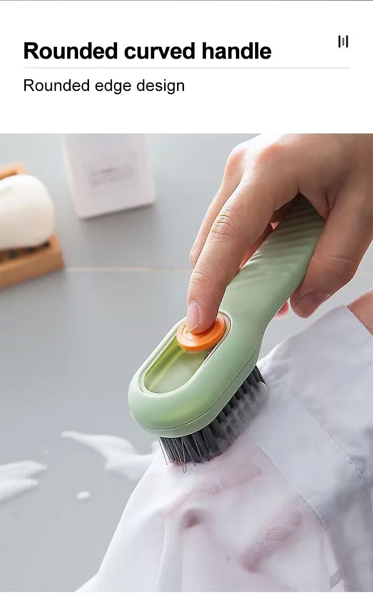 Cleaning Brush Soft Bristled Liquid Shoe Brush Long Handle Brush Clothes Brush Shoe Clothing Board Brush Household Cleaning Tool