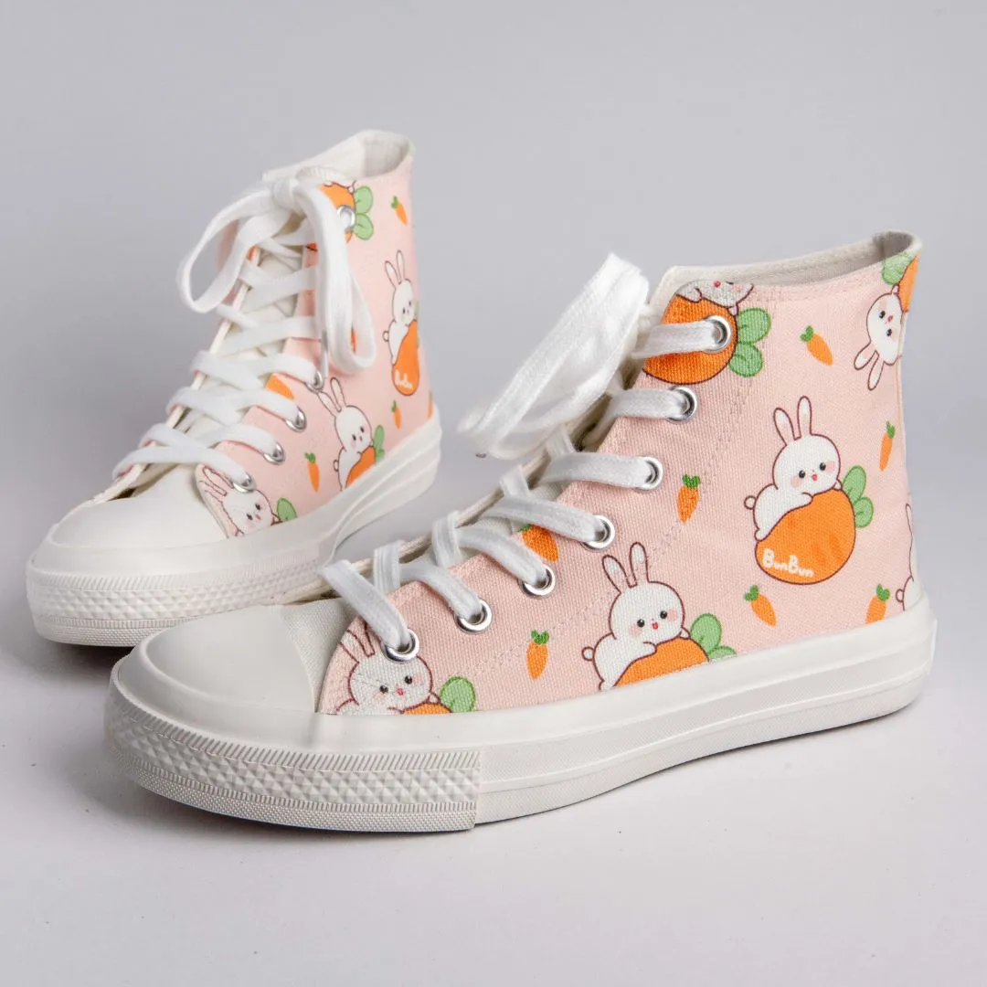 *CLEARANCE* Bun Bun the Bunny High Top Canvas Shoes - Unisex