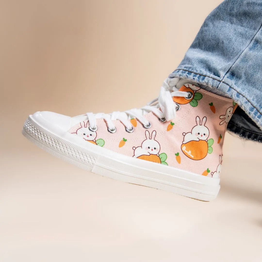 *CLEARANCE* Bun Bun the Bunny High Top Canvas Shoes - Unisex