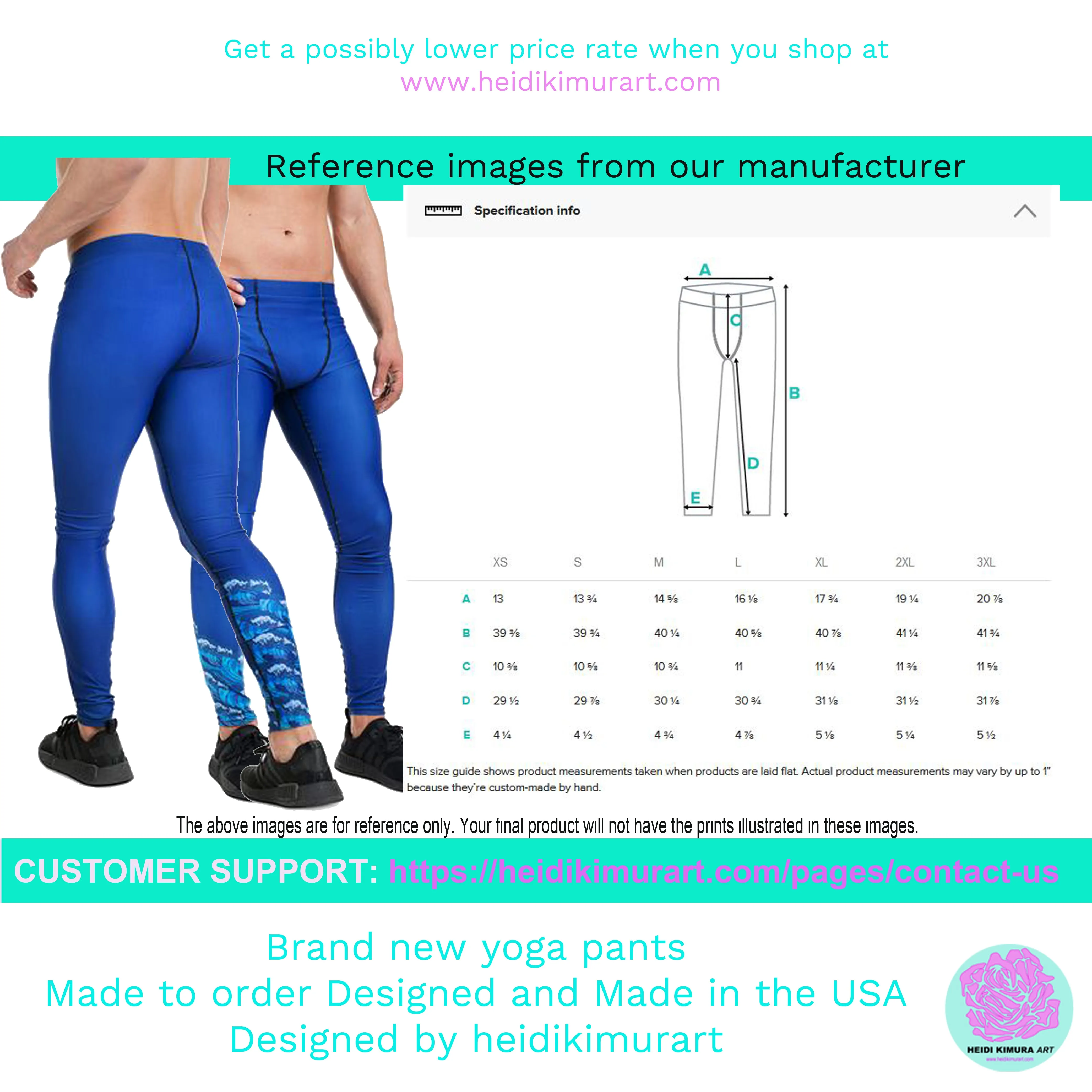 Colorful Pastel Men's Leggings, Light Pink Blue Meggings Best Men Tights -Made in USA/EU