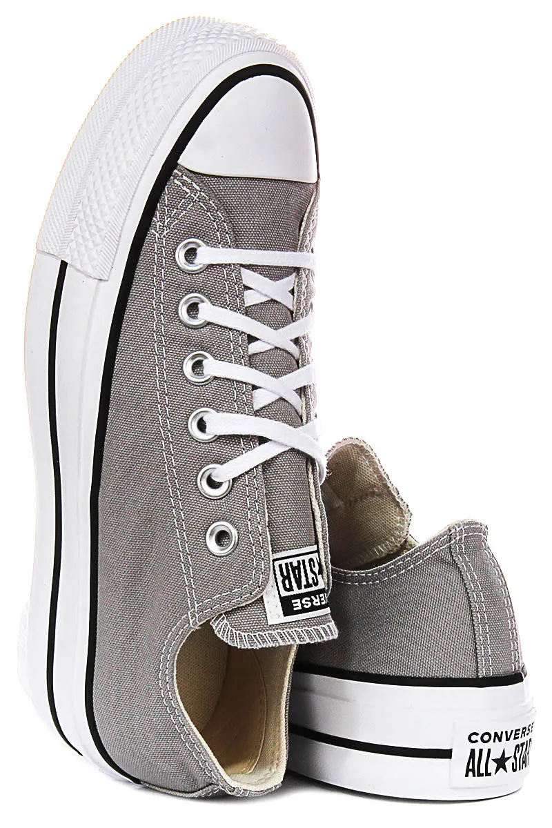 Converse All Star A07573C Platform In Grey For Women