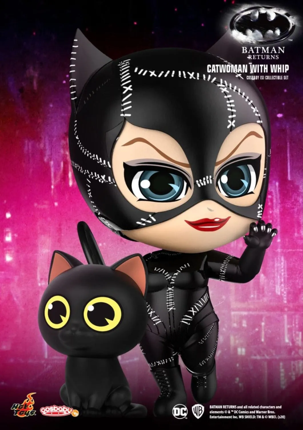 COSBABY BATMAN RETURNS CATWOMAN WITH WHIP COLLECTIBLE SET - COSB716