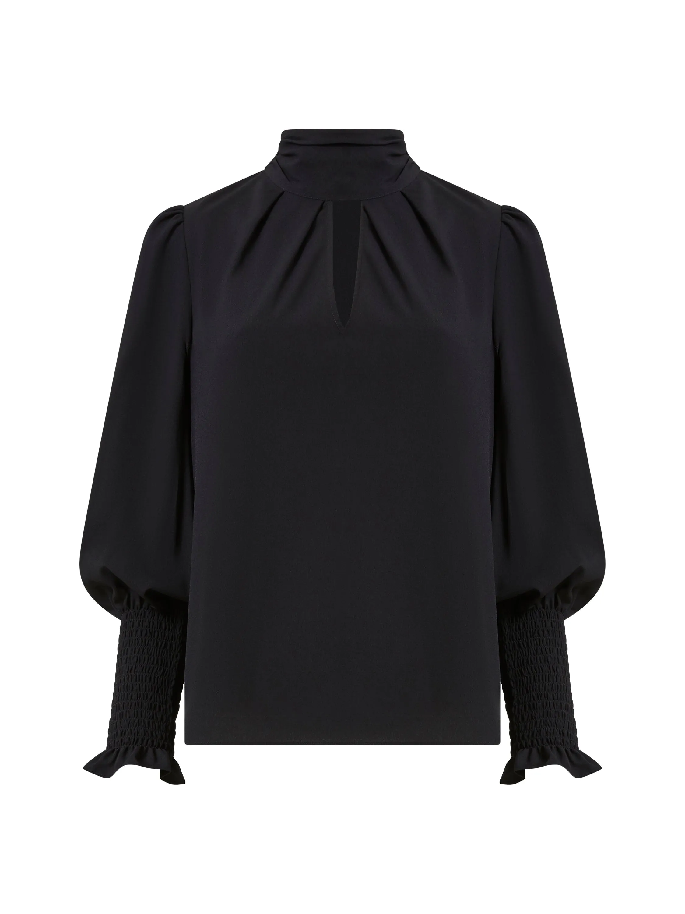 Crepe Light Keyhole Top