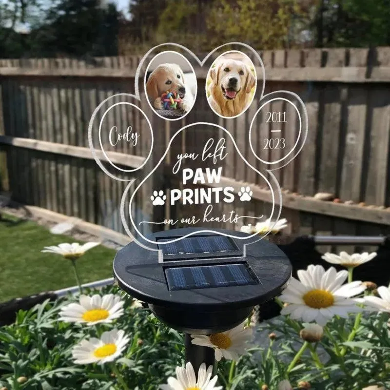 Custom 3D Lamp Pet Memorial Gifts Solar Light Base