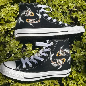 Custom Koi Fish Shoes - Custom Converse Shoes