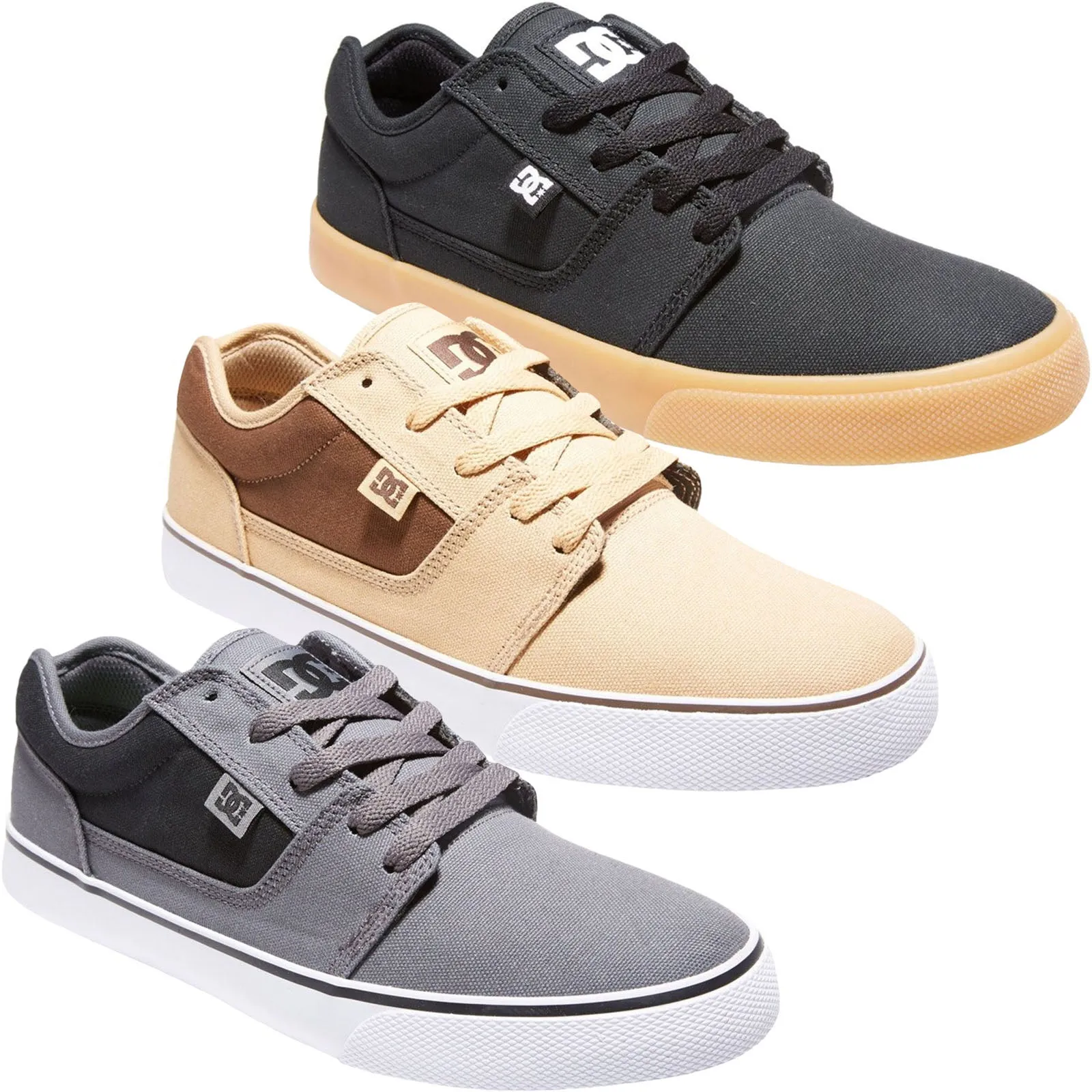 DC Shoes Mens Tonik TK Low Rise Canvas Trainers