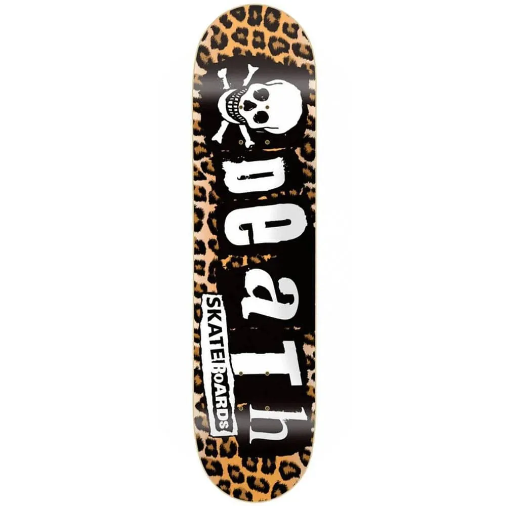 Death Skateboards 'Leopard Punk' Skateboard Deck 8.5"