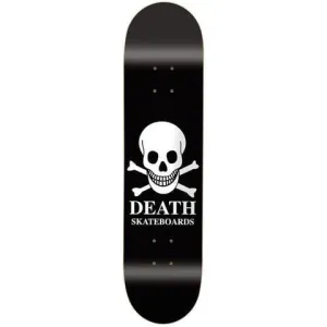 Death Skateboards OG Skull Black Skateboard Deck 8.25"