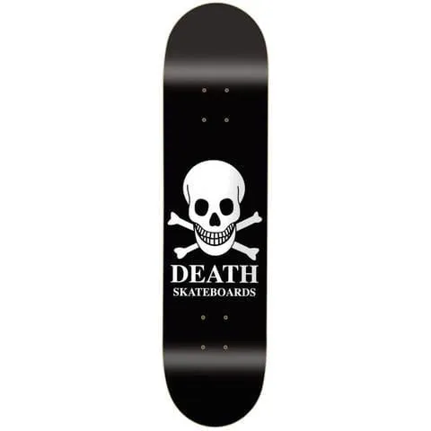 Death Skateboards OG Skull Black Skateboard Deck 8.25"