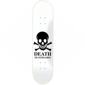 Death Skateboards OG Skull White Skateboard Deck 9"