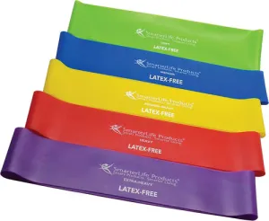 DMoose Fitness Resistance Bands 78 X 6 Inch Red Yellow and Blue  5 pieces Fnsku