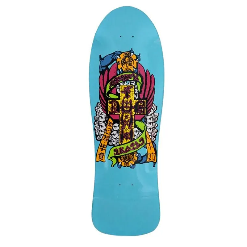 Dogtown 10.125" x 30.325" Eric Dressen Hands 80s Reissue Sky Blue Full Dip Skateboard Deck