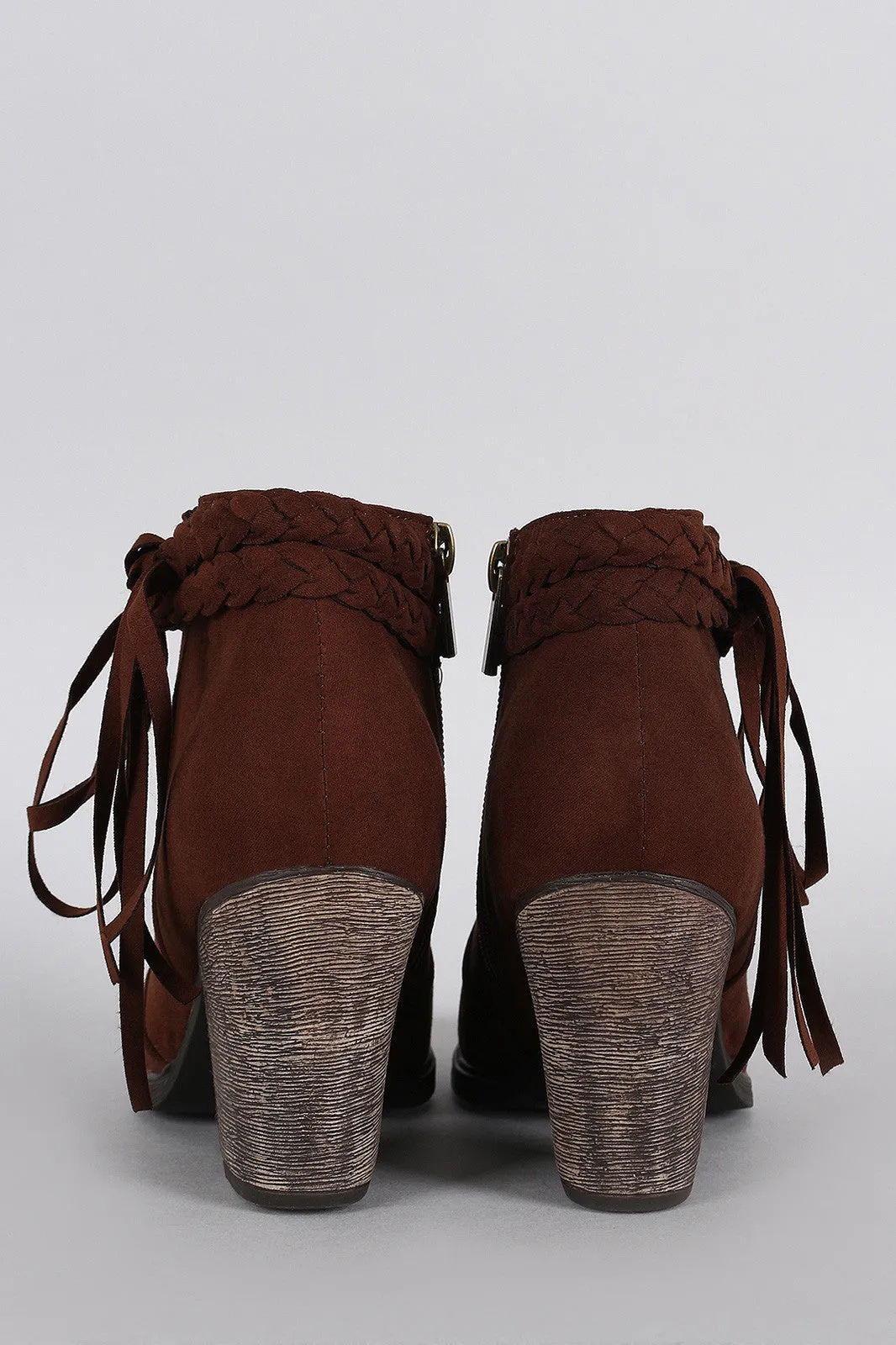 Dollhouse Braided Fringe Bootie