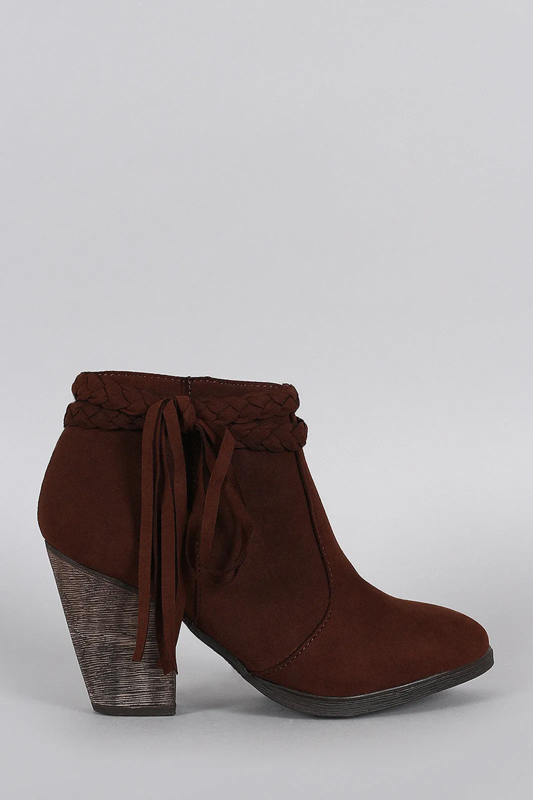 Dollhouse Braided Fringe Bootie