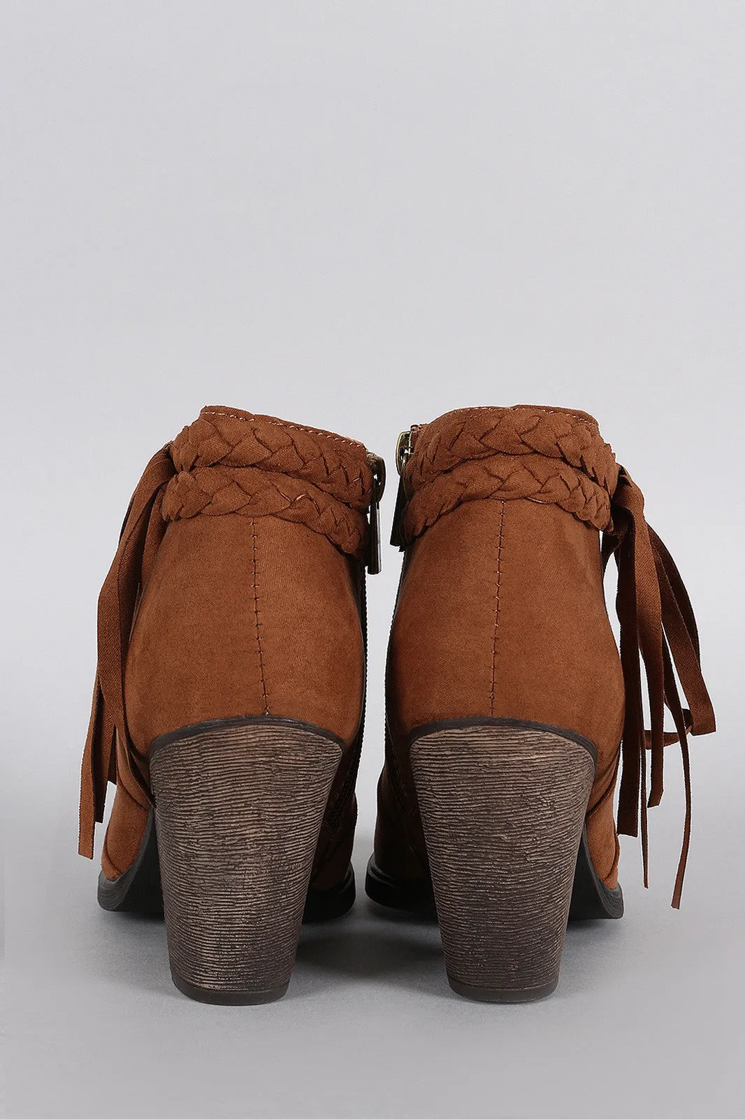 Dollhouse Braided Fringe Bootie