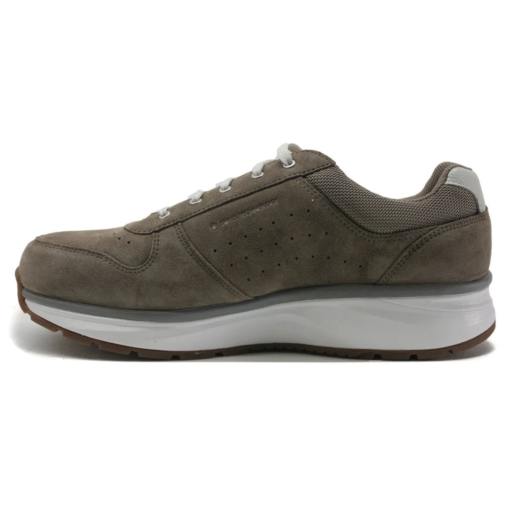 Dynamo Classic Velour Leather Men's Wide Trainers