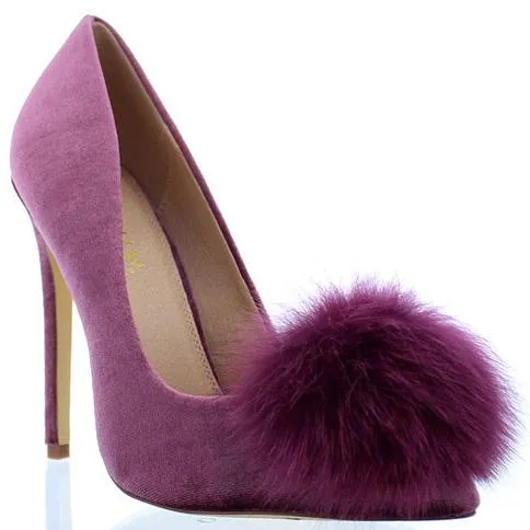 EGO FUR POM MAUVE