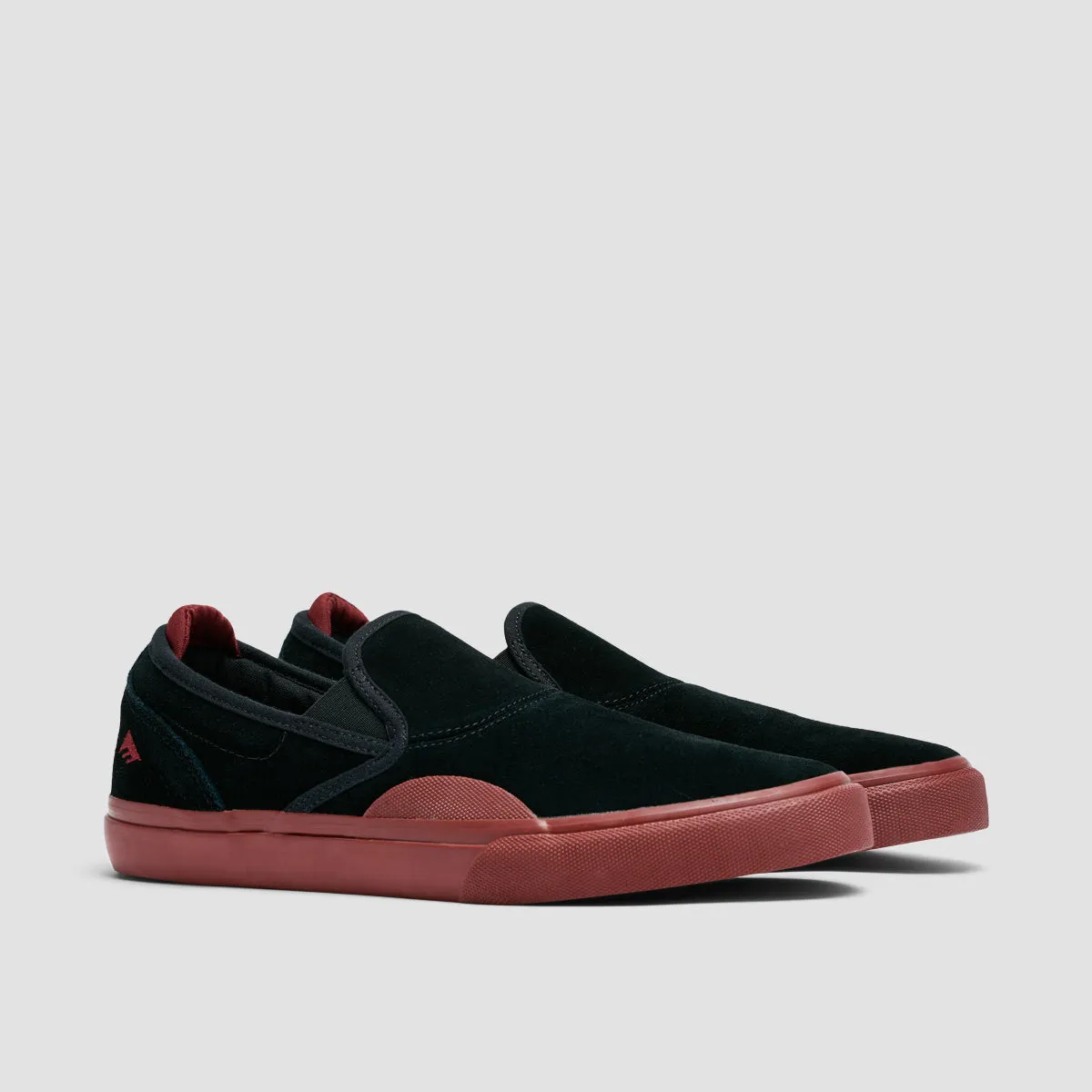 Emerica Wino G6 Slip On Shoes Black/Red/Gum