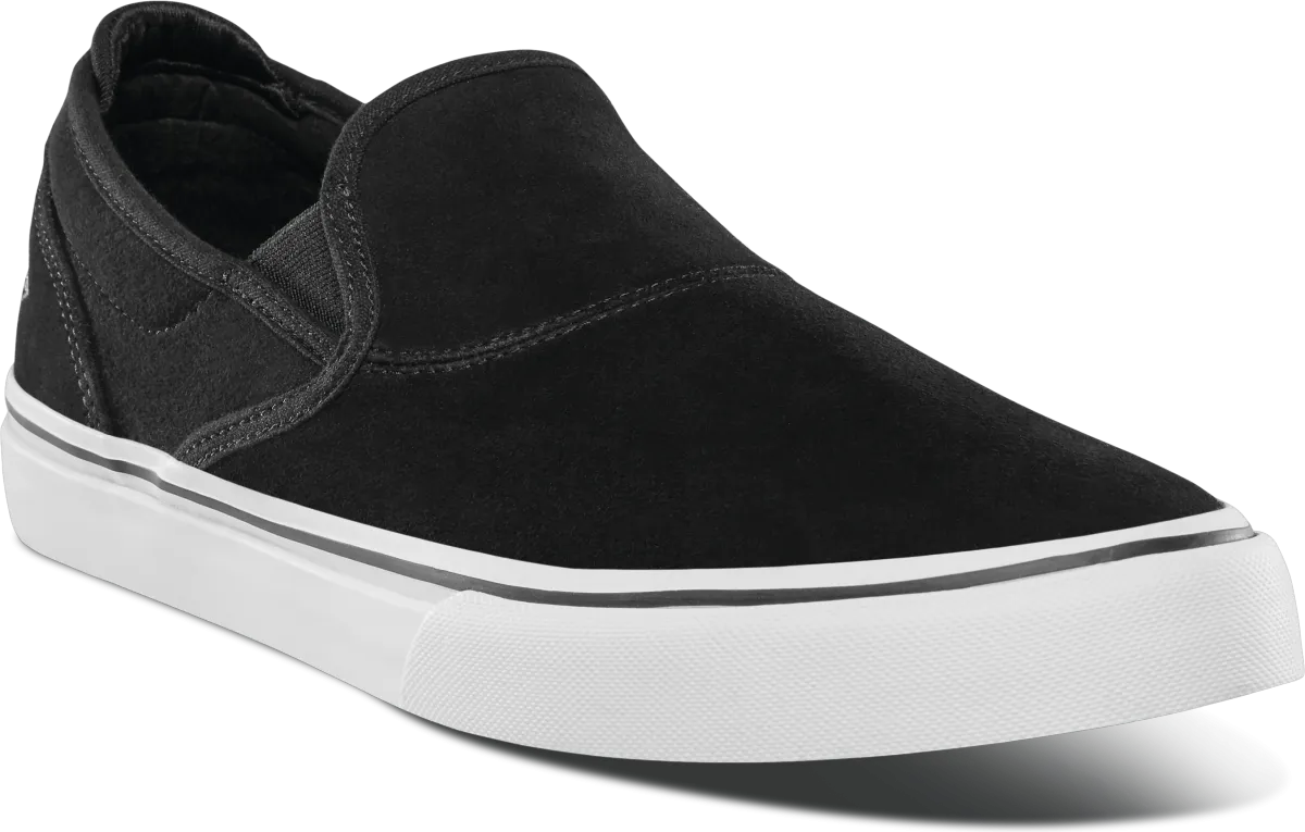 Emerica - Wino G6 Slip-On Skate Shoes Black/White/Gold